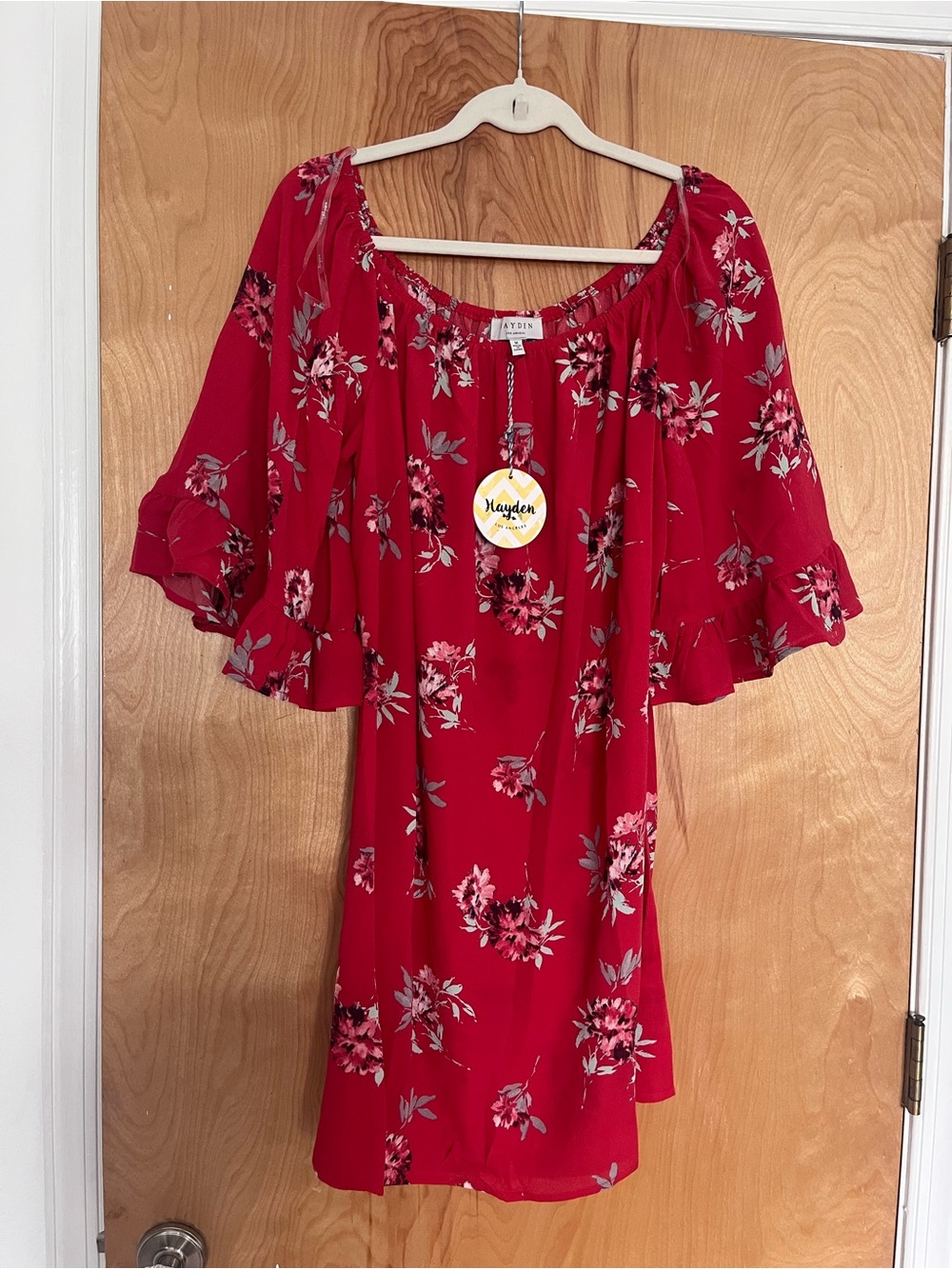 Hayden Red Floral Mini Dress